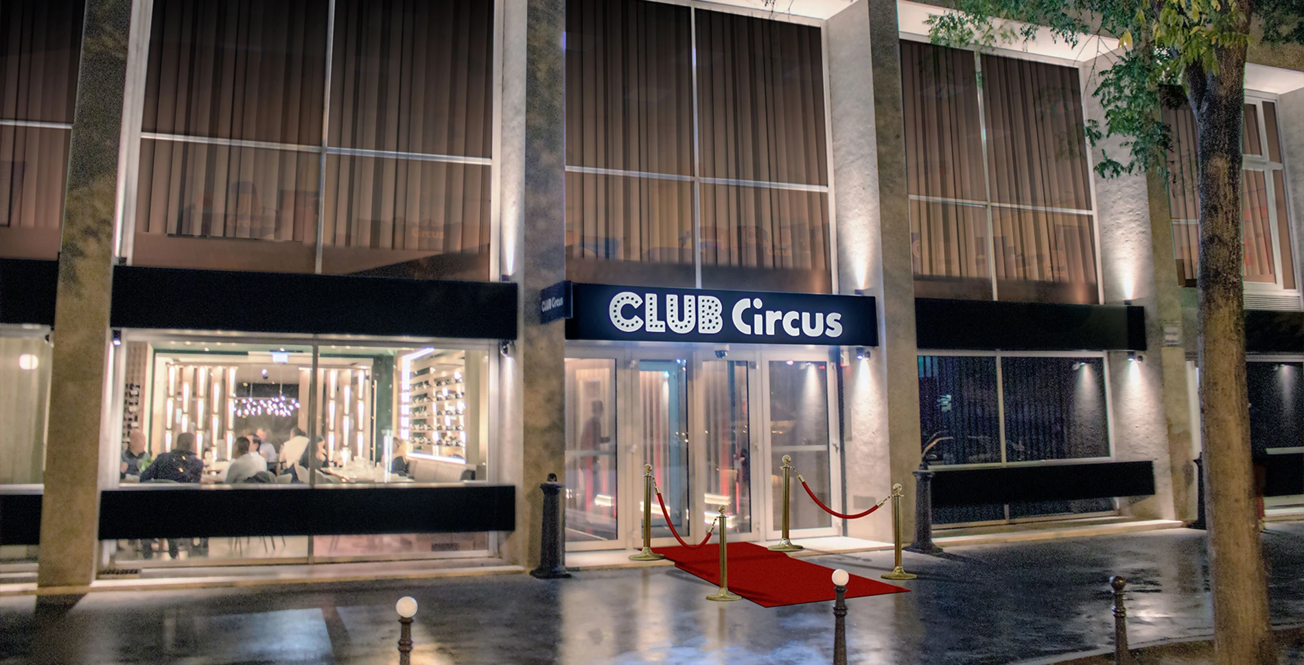Façade du Club Circus Paris